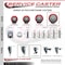 Service Caster 5 Inch Red Polyurethane Wheel Swivel 58 Inch Threaded Stem Caster Set with Brake SCC SCC-TS20S514-PPUB-RED-TLB-58212-4 - alternate 3
